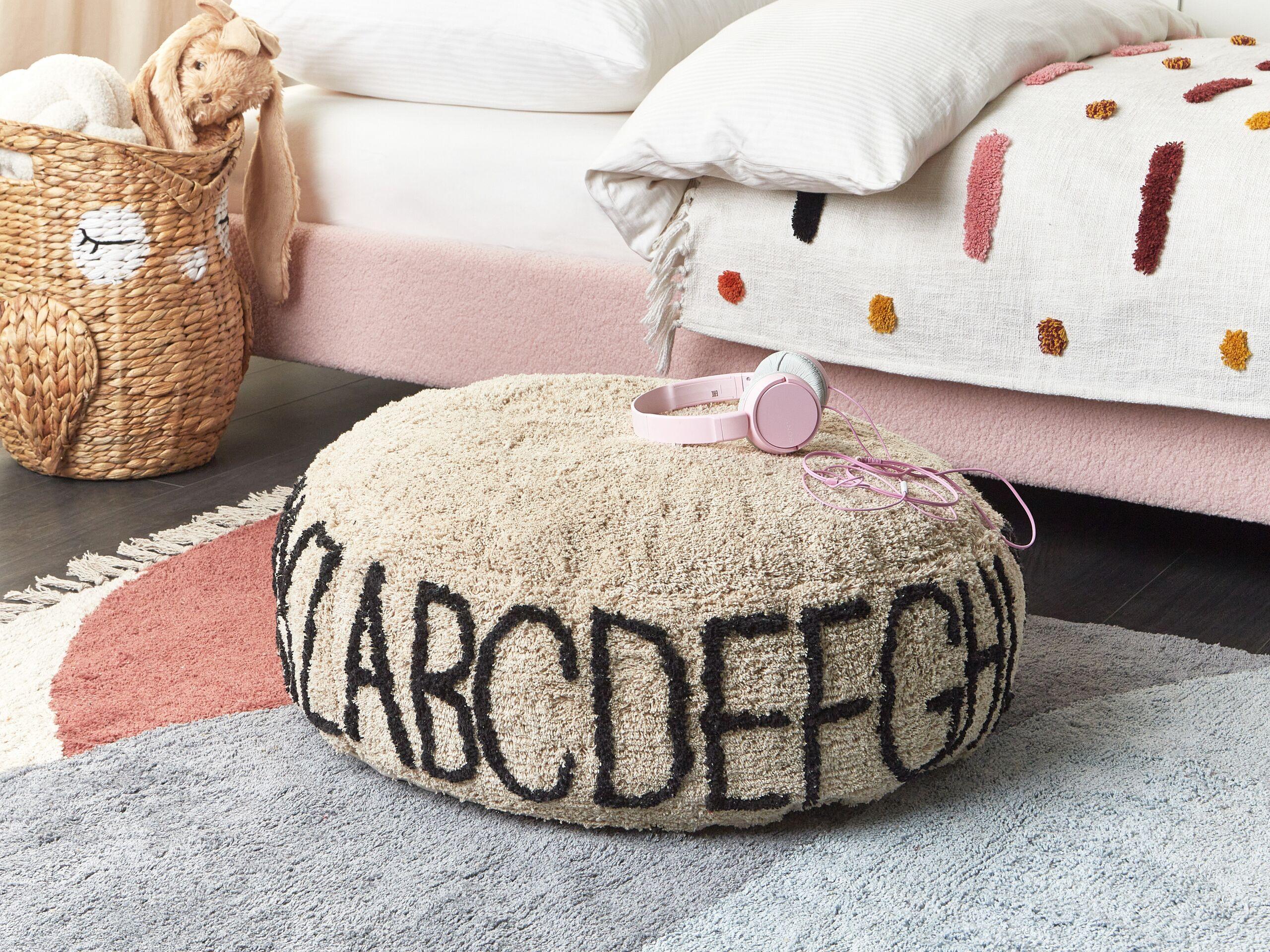 Beliani Pouf en Coton Moderne TWINSPUR  