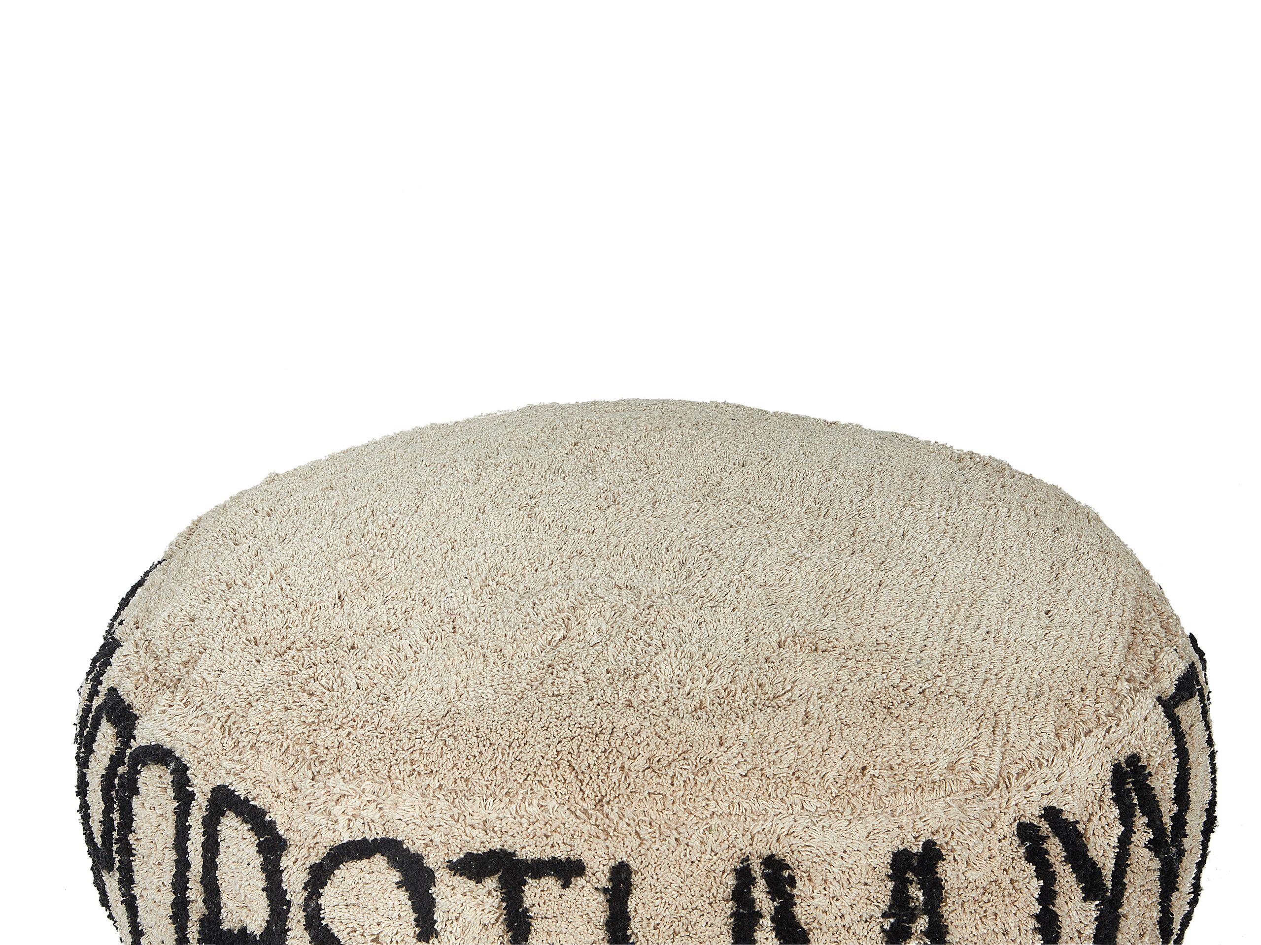 Beliani Pouf en Coton Moderne TWINSPUR  