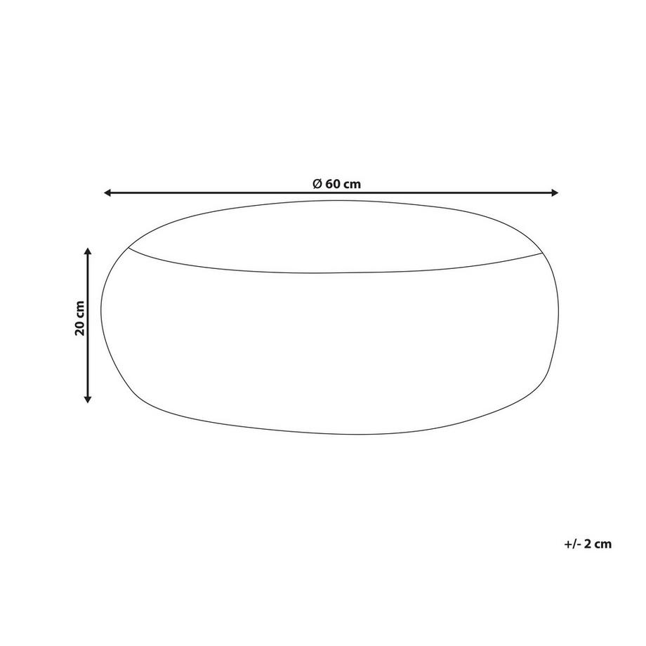 Beliani Pouf en Coton  TWINSPUR  