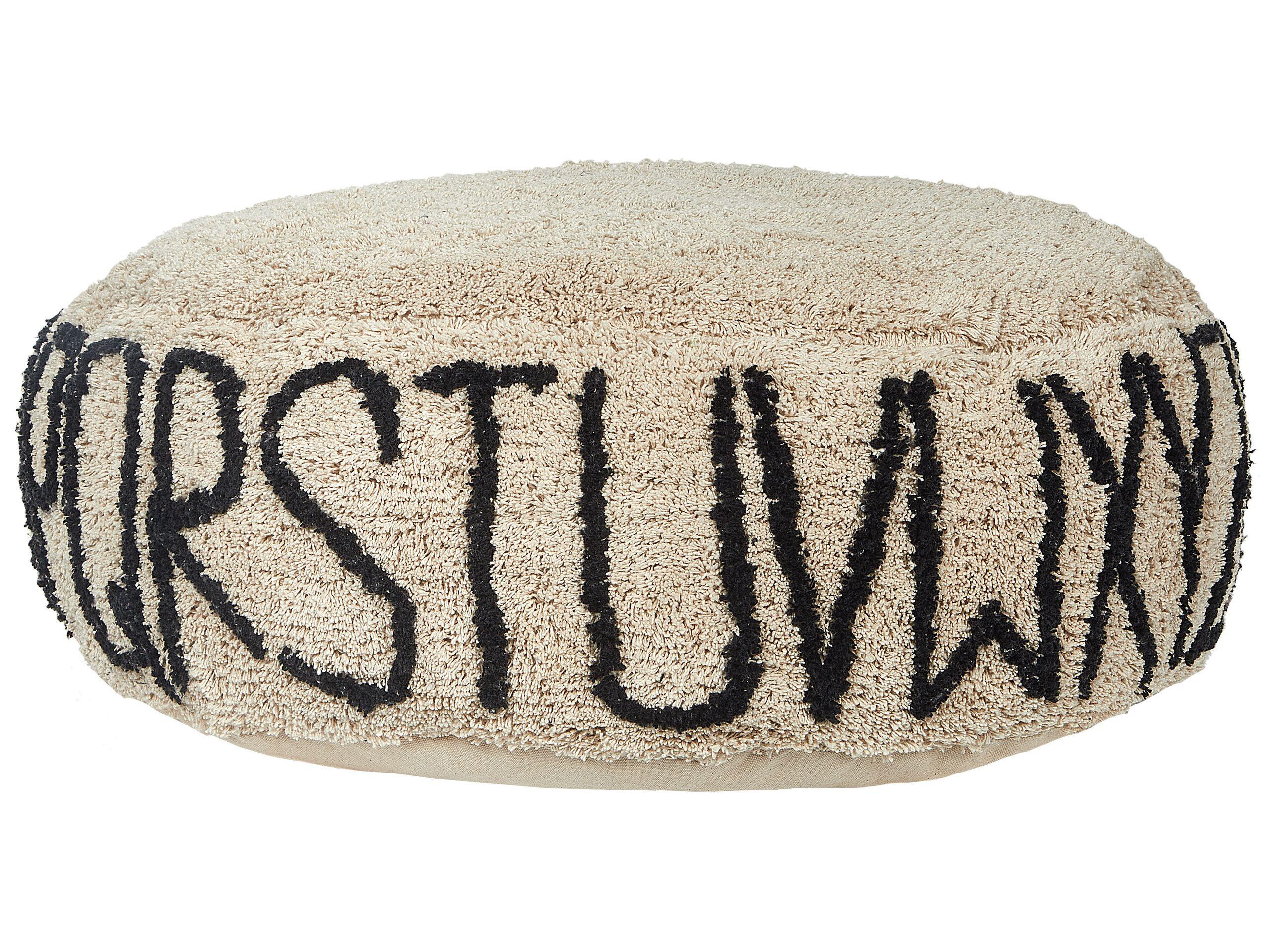 Beliani Pouf en Cotone Moderno TWINSPUR  