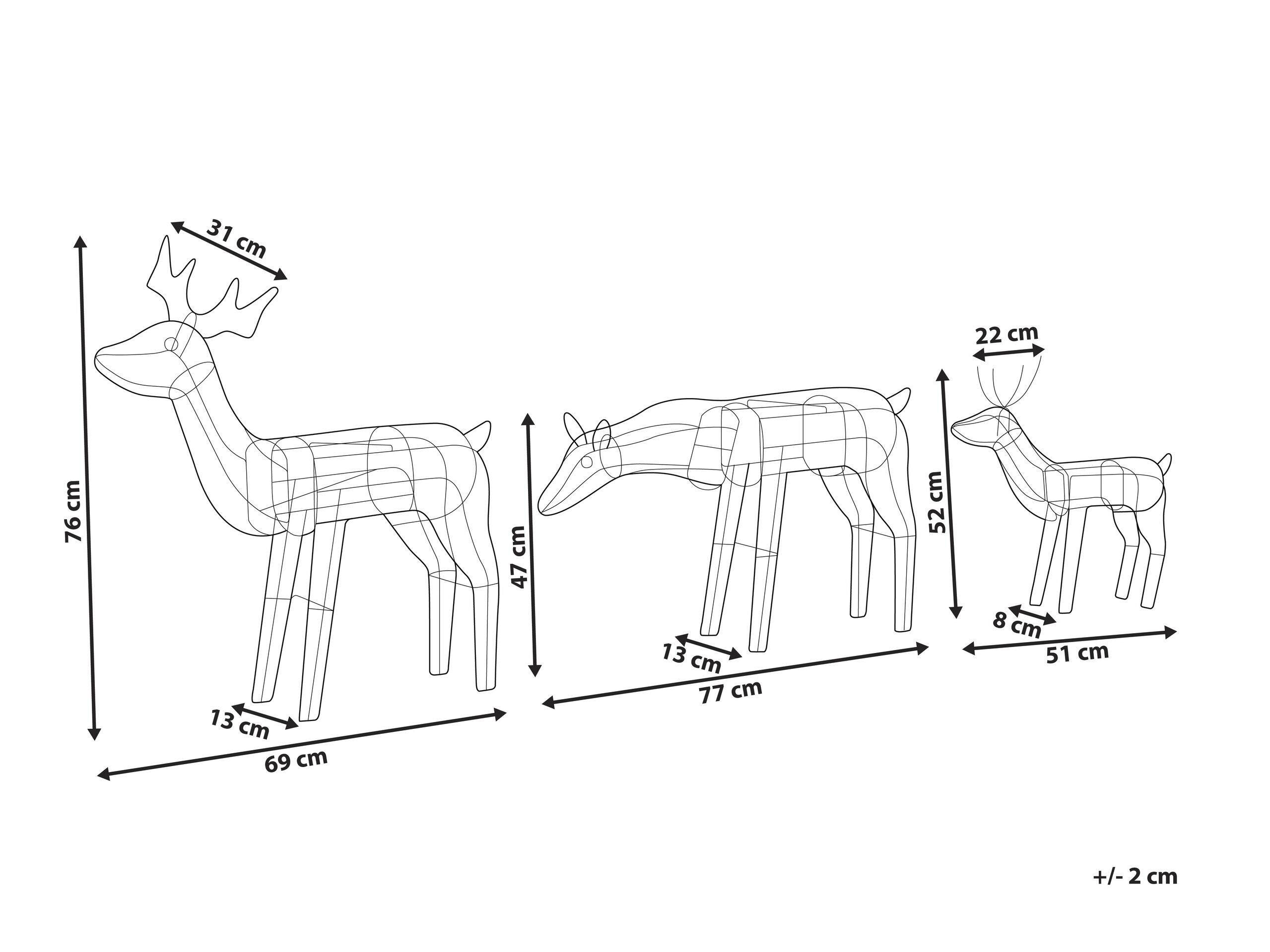 Beliani Decorazione per esterni en Ferro Moderno MIKKELI  