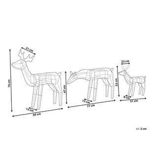 Beliani Decorazione per esterni en Ferro Moderno MIKKELI  