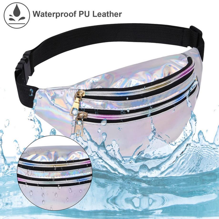 Only-bags.store Fashion Wasserdichte Gürteltasche mit 3 Fächern  