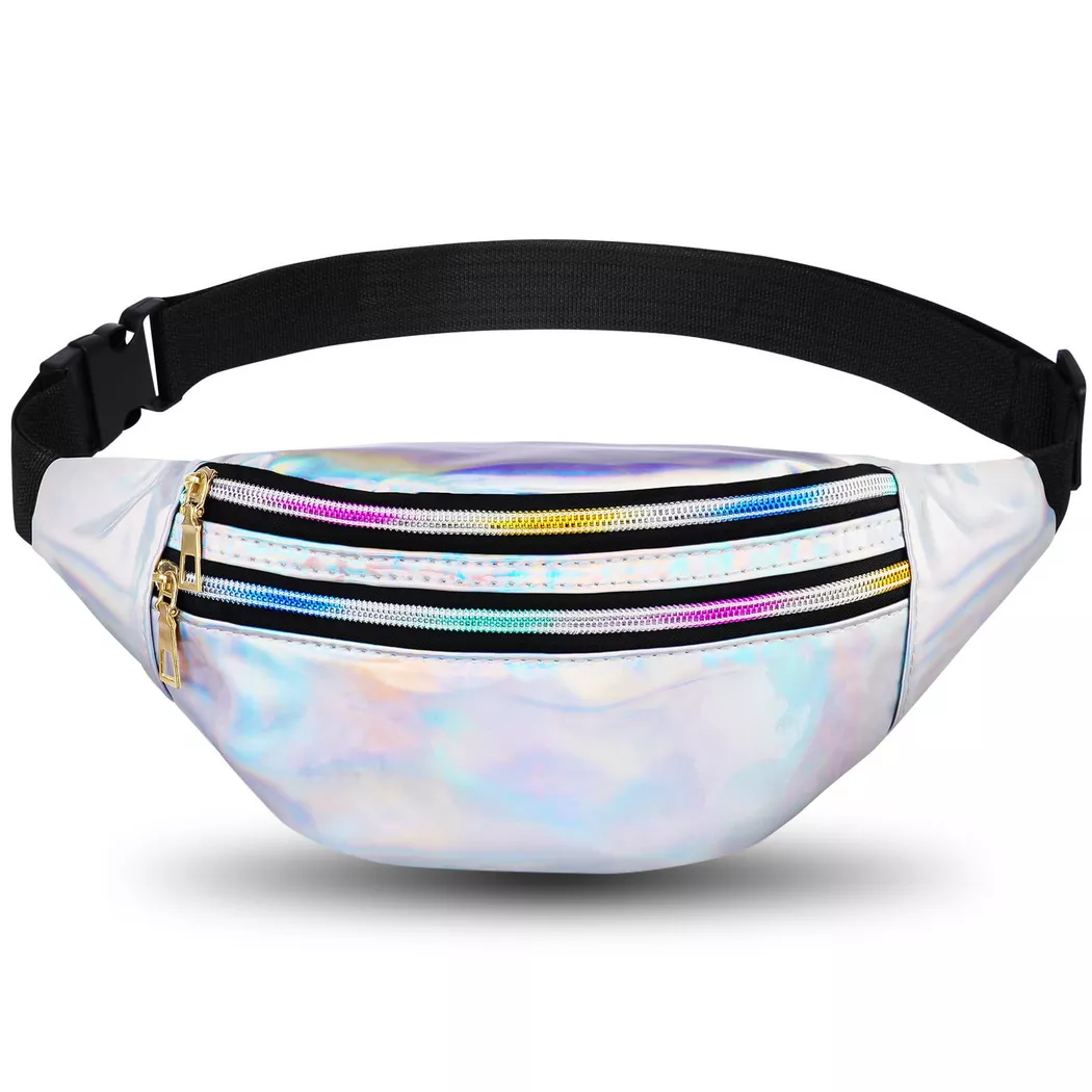 Only-bags.store - Gürteltasche, Fanny Pack Fashion Wasserdicht, Fanny Pack Gürteltaschenfächer mit 3 Fächern, verstellbare Gürtel-Hüfttasche für Sportreisen, Wandern, per uomo, Multicolor, Größe