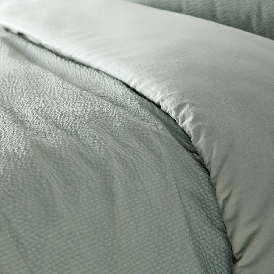 La Redoute Intérieurs Copripiumino Seersucker Cotone Cotone Lavato  