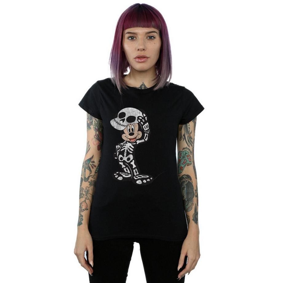 Disney Mickey Mouse Skelett Grafik T-Shirt  