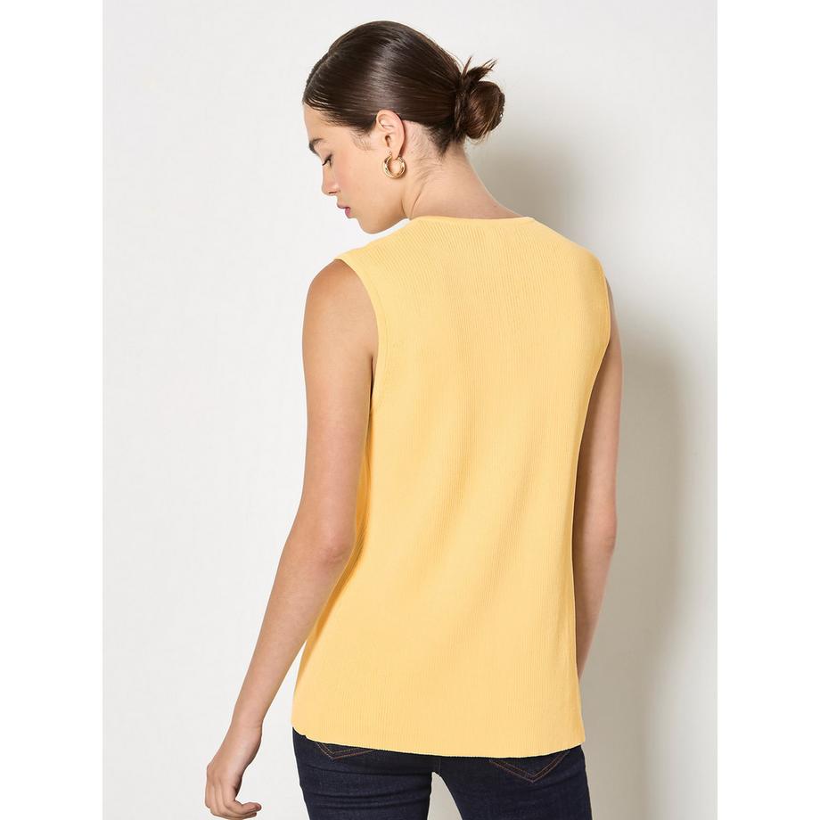 APRICOT Gilet en maille côtelée  
