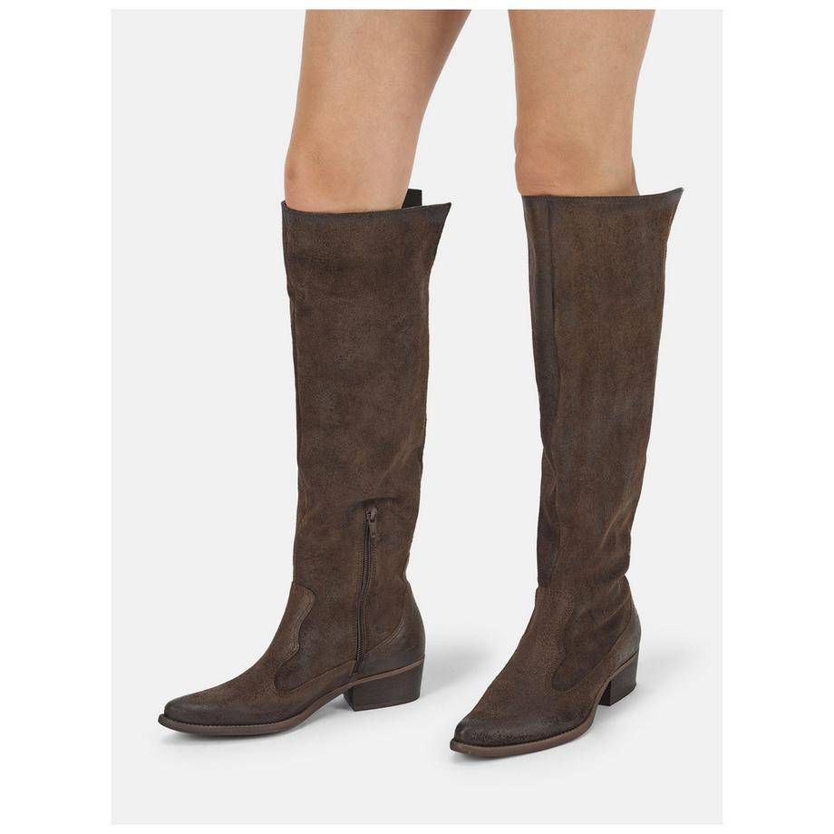 Felmini Bottes hautes Western à talon bloc  