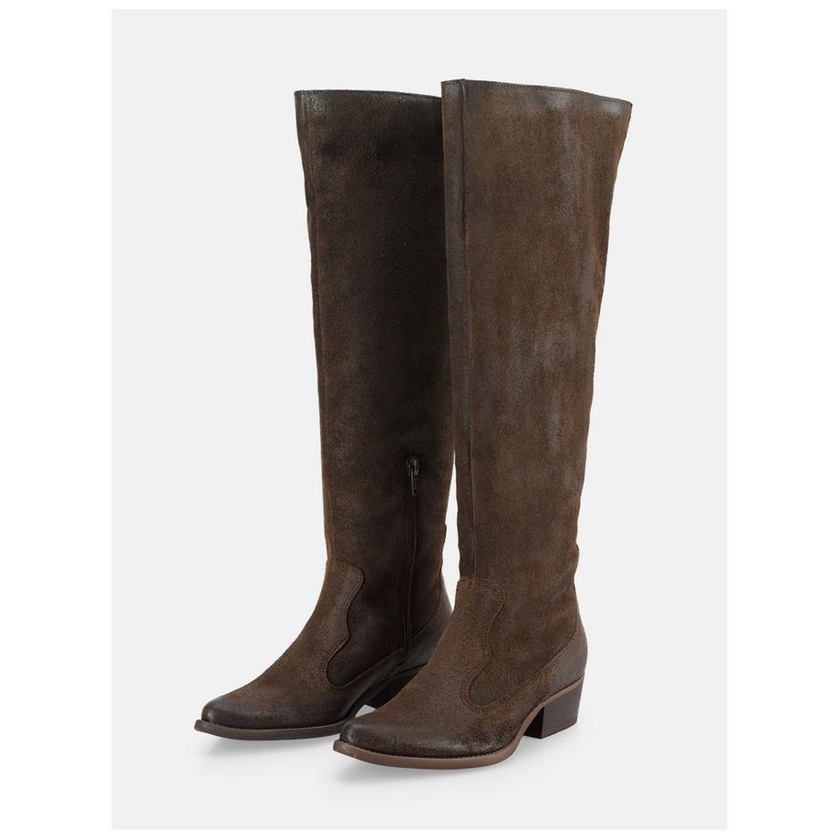 Felmini Bottes hautes Western à talon bloc  