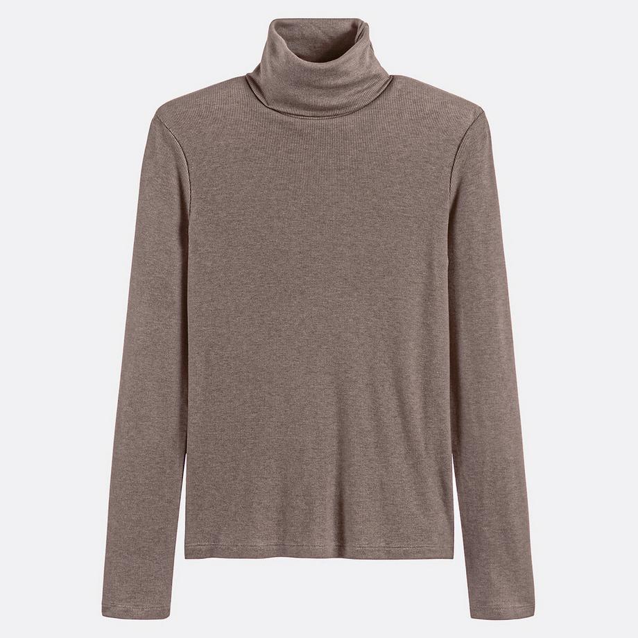La Redoute Collections T-shirt Col Roulé Manches Longues  