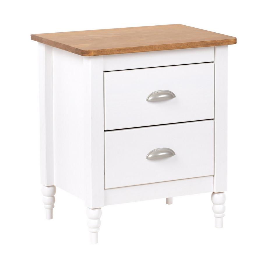 Nachttisch mit 2 Schubladen aus Kiefernholz  SHILLINGTON