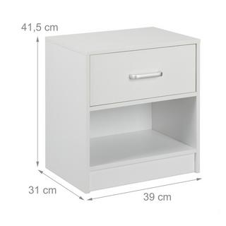 Northix Table de chevet avec tiroir  