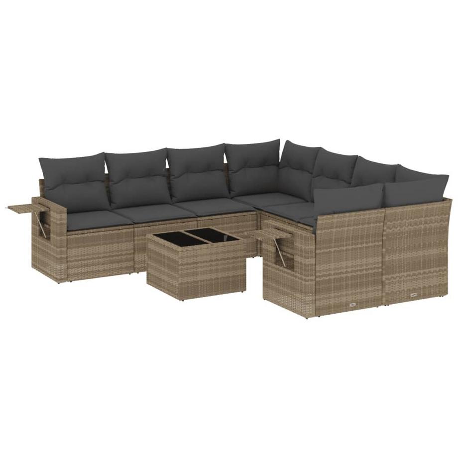 set divano da giardino Polirattan