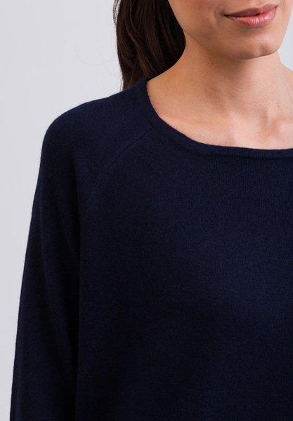 CASH-MERE.CH Maglione Girocollo Cashmere con Spacchi Laterali  