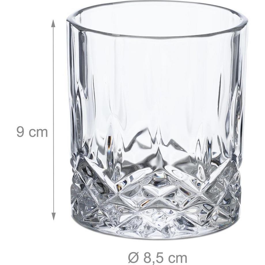 relaxdays Whiskyglas Set  