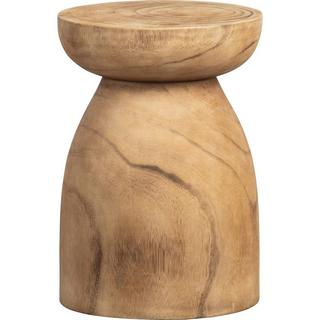 mutoni Tabouret Bink bois naturel rond 28x28  