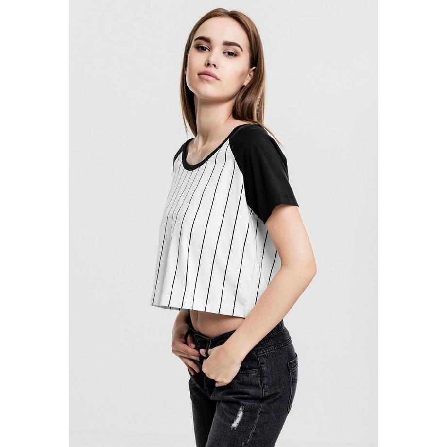 URBAN CLASSICS Baseball Cropped T-Shirt  
