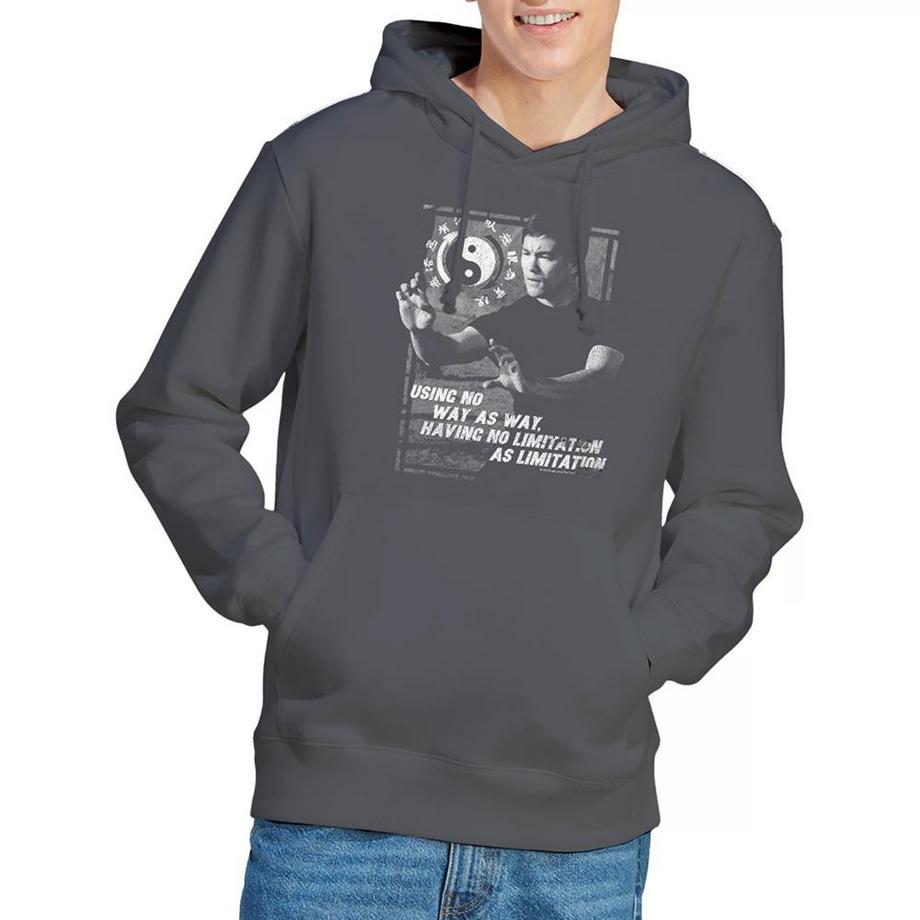 Bruce Lee No Way As A Way Felpa Con Cappuccio  