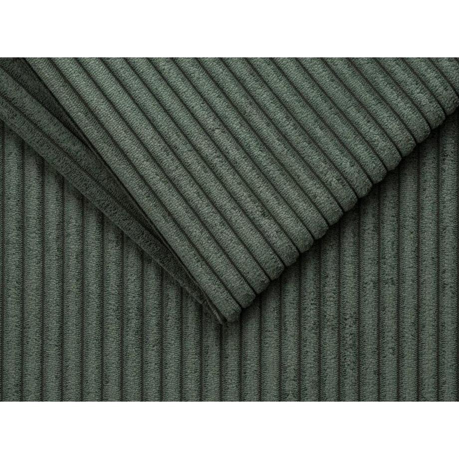 Vente-unique Schlafsofa mit Matratze 4-Sitzer - Liegefläche mit Lattenrost mit breiten Latten 160 cm - Matratze 22 cm - Cord - Grün - VIZIR  