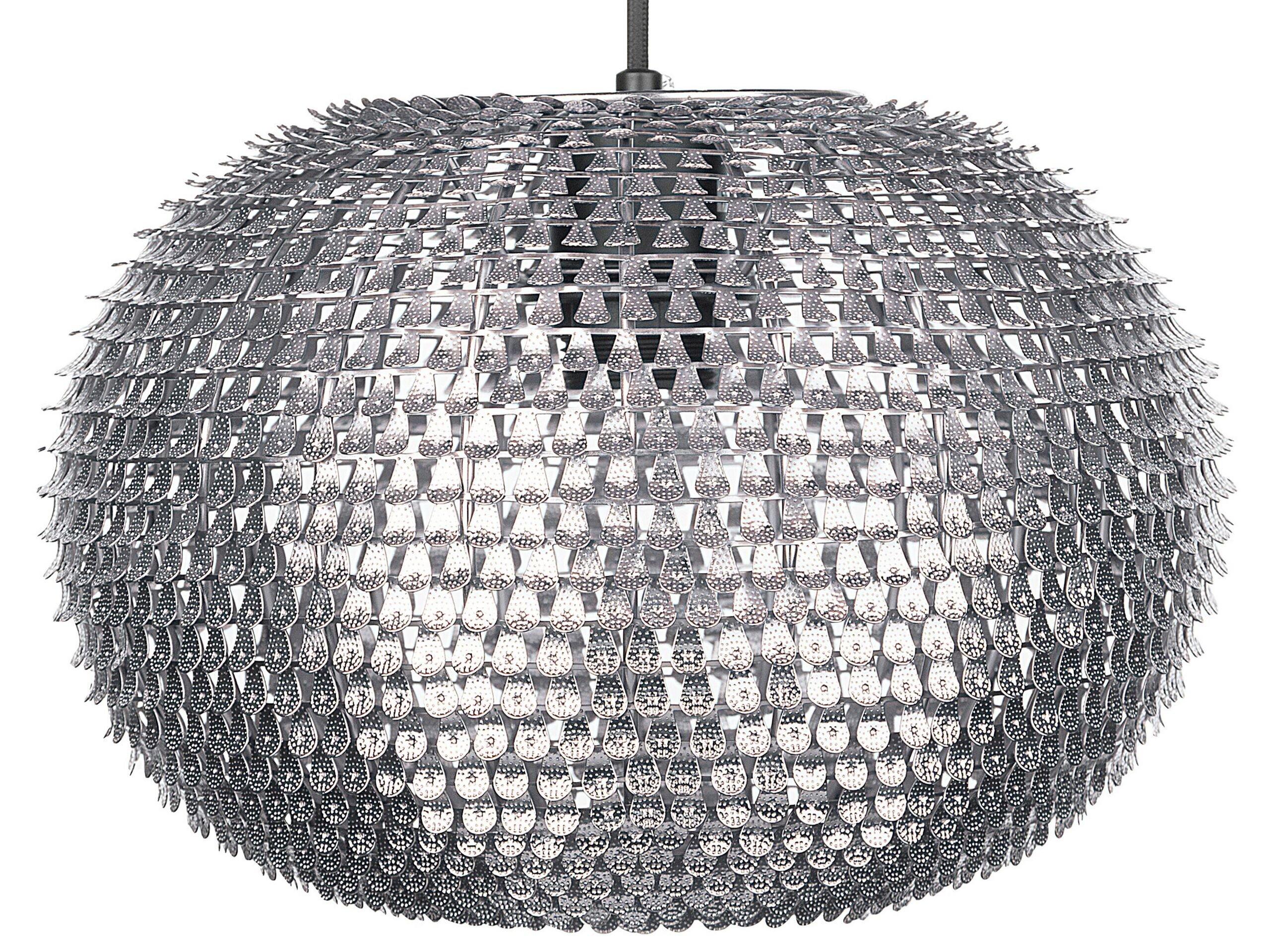 Beliani Lampe suspension en Métal Glamour REINE  