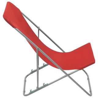 VidaXL Chaise de plage tissu  