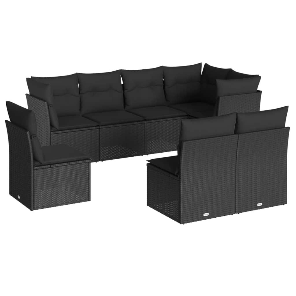 VidaXL set divano da giardino Polirattan  