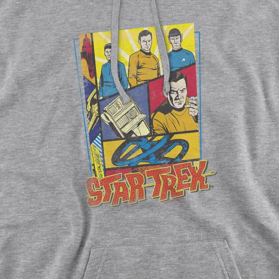 Star Trek Star Trek Felpa con Cappuccio Stampa Grafica  