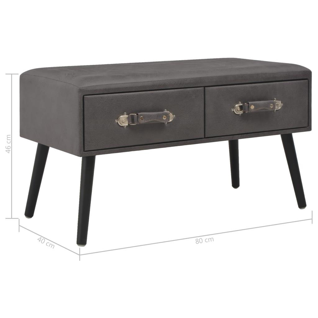 VidaXL Table basse cuir artificiel  