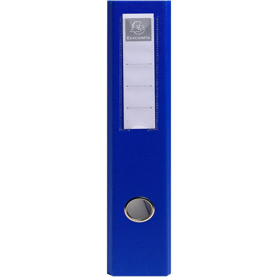 Exacompta Classeur rembordé PVC 4 anneaux en D de 50mm en 3ème de couverture - A4 maxi - x 10  