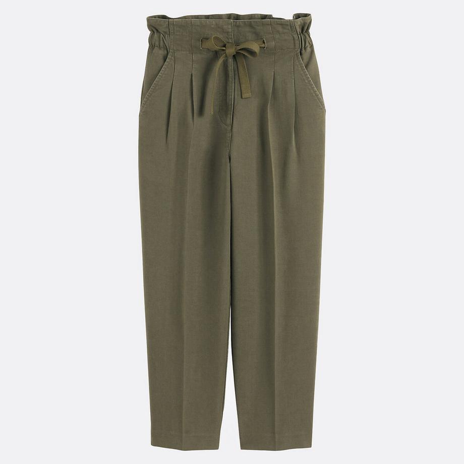 La Redoute Collections Pantalon Carotte Taille Haute  