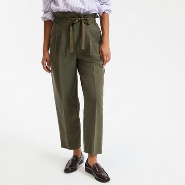 Pantalon carotte taille haute