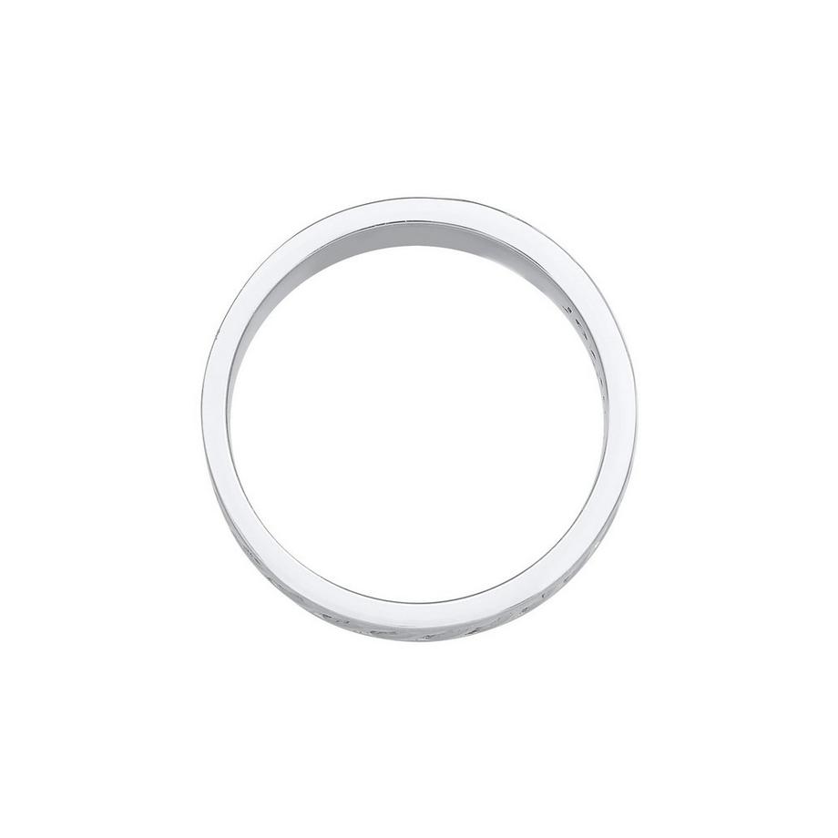 Kuzzoi  Bague Herren Bandring Fischgräten Vintage 925 Silber 