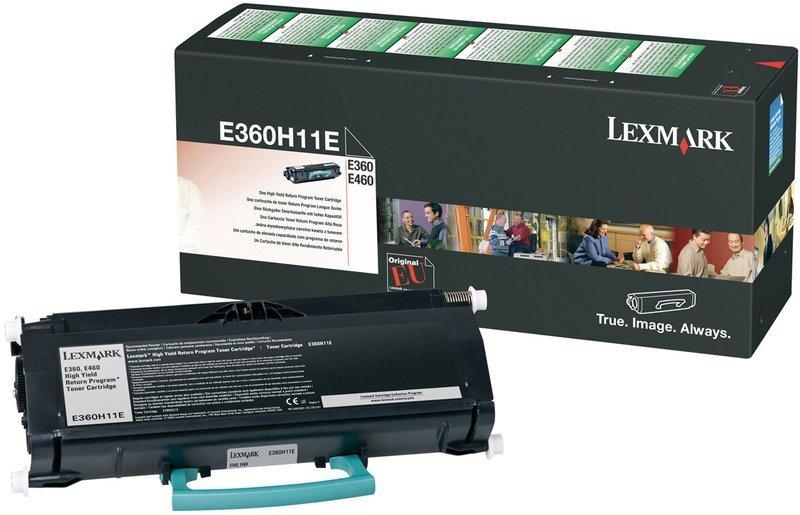 Lexmark  LEXMARK Toner-Modul Return schwarz E360H11E E360/460 9000 Seiten 