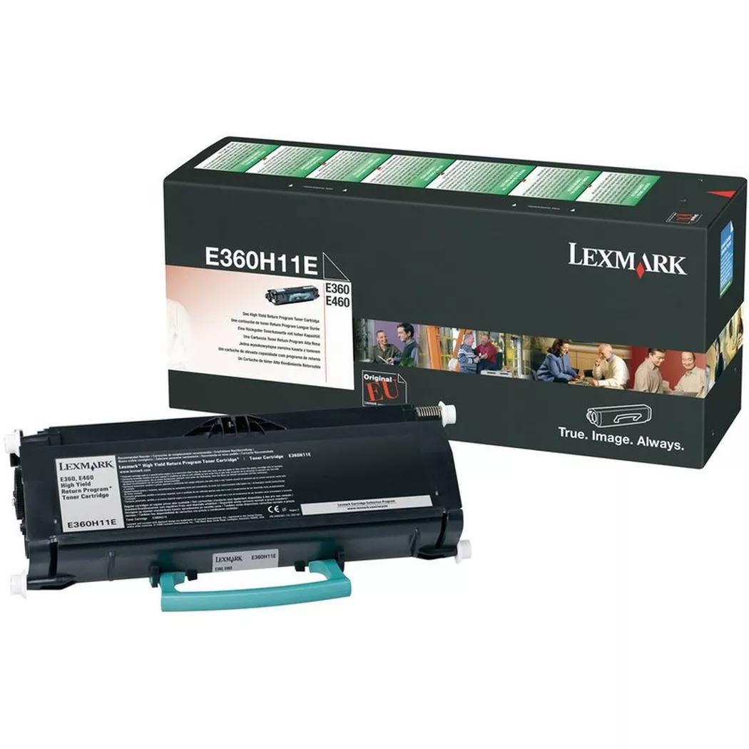 Lexmark – Toner-Modul Return schwarz E360H11E E360/460 9000 Seiten, Schwarz, One Size
