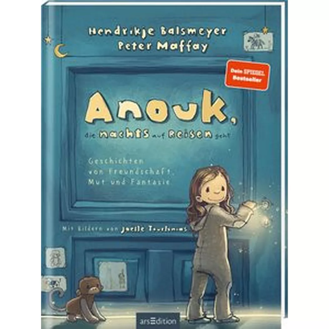ARS EDITION - Anouk, die nachts auf Reisen geht (Anouk 1), Balsmeyer, Hendrikje; Maffay, Peter; Tourlonias, Joëlle (Illustrationen)
