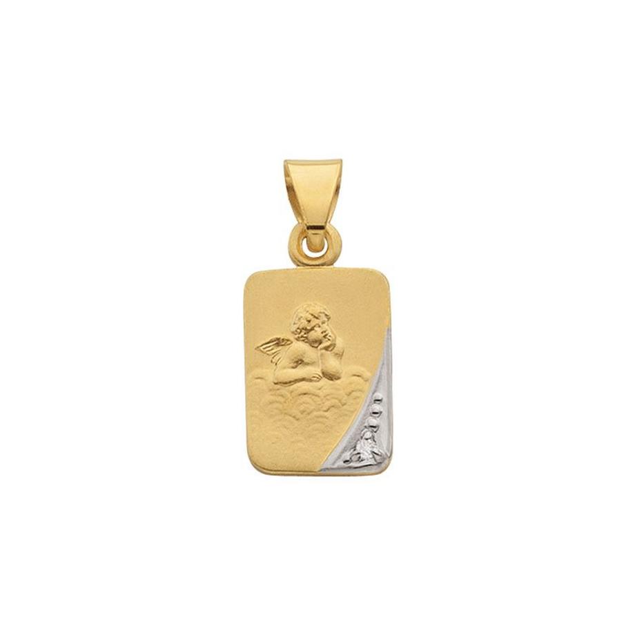 Anhänger Schutzengel Gelbgold 750 Diamant 0.005ct. 15x7mm