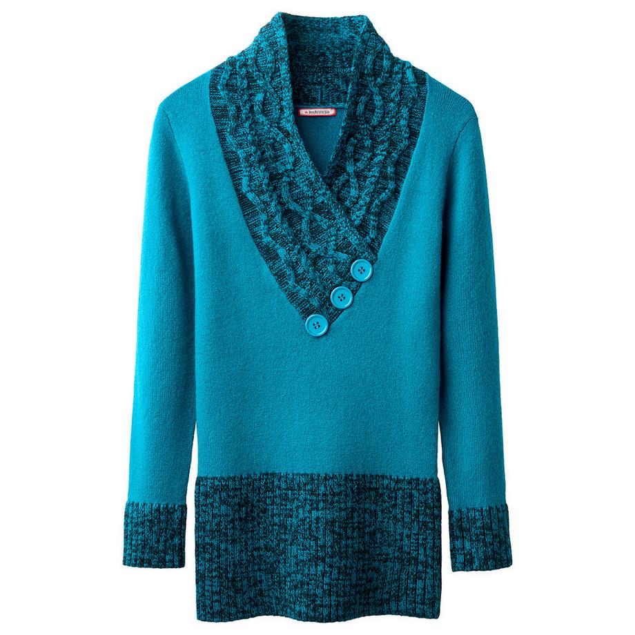 Joe Browns Pull Douillet Col Châle Détails Boutons  