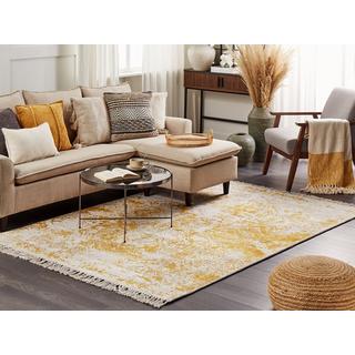 Beliani Tapis en Soie artificielle Boho BOYALI  