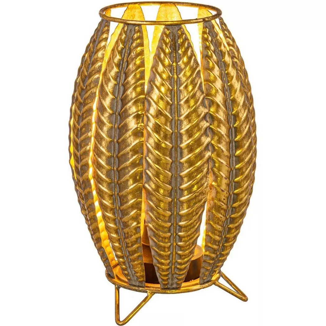 mutoni – Tischlampe Tarfaya rund 16, One Size, Gold