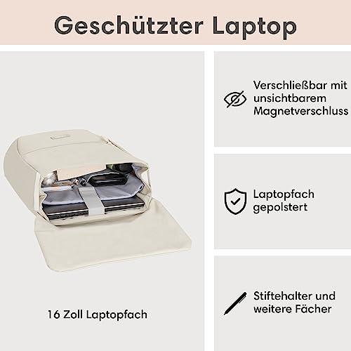 Only-bags.store Ronja Small Zaino moderno con scomparto per laptop  