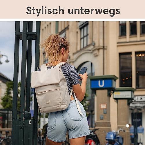 Only-bags.store Ronja Small Zaino moderno con scomparto per laptop  