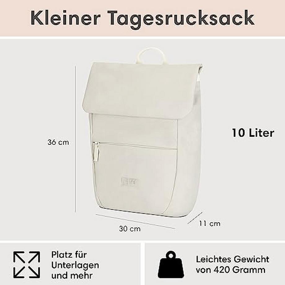 Only-bags.store Ronja Small Zaino moderno con scomparto per laptop  