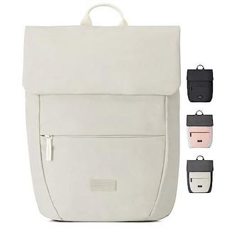 Only-bags.store Rucksack Small Beige - Ronja - Moderner Tagesrucksack mit Laptopfach für die Uni-Business-City -  