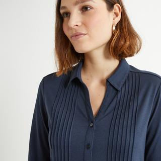 La Redoute Collections  Langärmeliges Blusenshirt mit Polokragen 