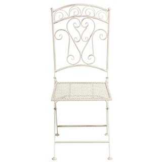 Beliani Gartenstuhl 2er Set aus Eisen Retro JUINA  