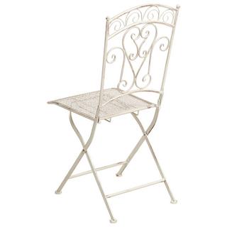 Beliani Gartenstuhl 2er Set aus Eisen Retro JUINA  