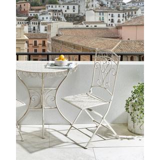 Beliani Gartenstuhl 2er Set aus Eisen Retro JUINA  