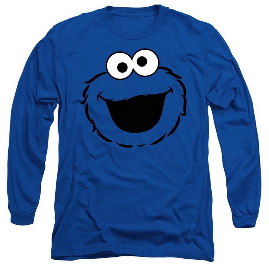 T-ShirtManches Longues Motif Macaron Le Glouton Style Visage