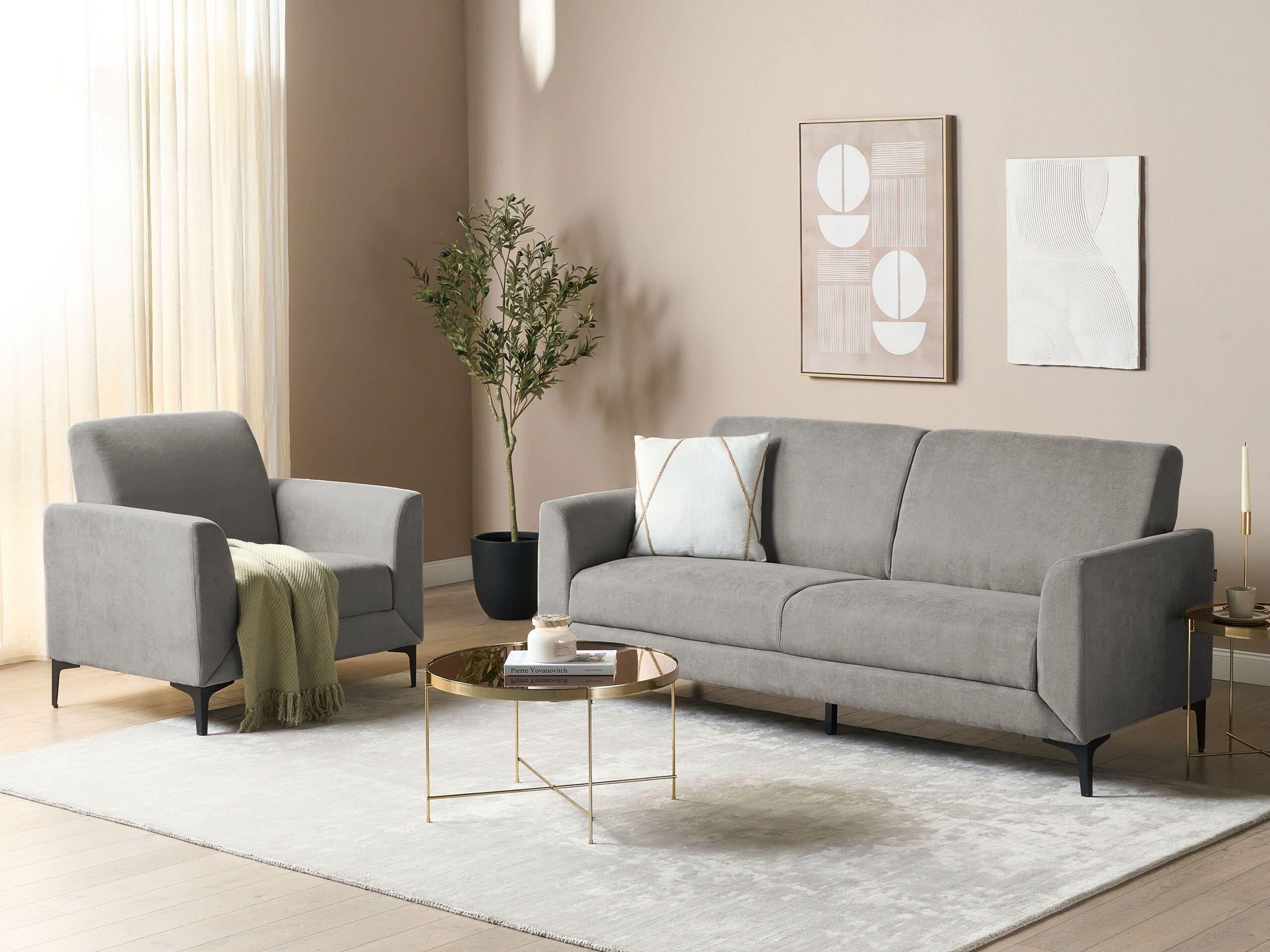 Beliani 3 Sitzer Sofa aus Polyester Retro FENES  