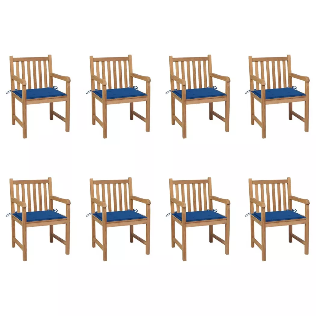 VidaXL - Chaise de jardin bois, One Size, Bleu